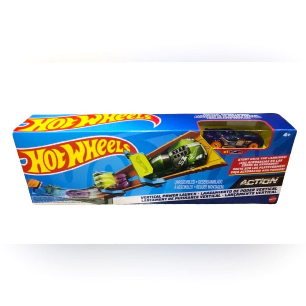 NIB Hot Wheels Action Track Vertical Power Launch w/Car